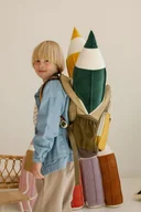 Kołdry i poduszki dla dzieci - Poduszka kredka welwetowa "Zielony" - miniaturka - grafika 1