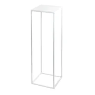 Kwietniki - Kwietnik osłonka stojak Evron 19x19x62 cm biały metalowy loft - miniaturka - grafika 1