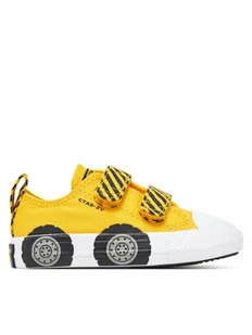 Converse Trampki Chuck Taylor All Star Construction Truck Easy-On A11466C Żółty - Buty dla chłopców - miniaturka - grafika 1