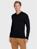 Swetry męskie - Calvin Klein Sweter Superior K10K110423 Czarny Regular Fit - miniaturka - grafika 1