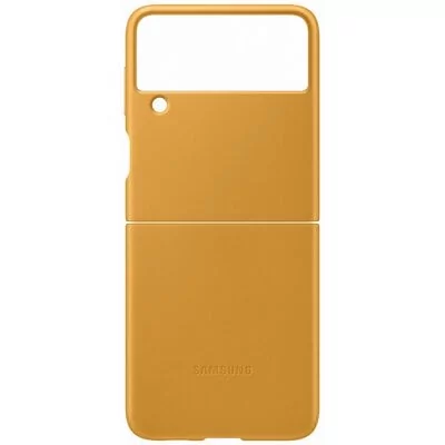 Samsung Etui Leather Cover do Galaxy Z Flip 3 ŻółtyEF-VF711LYEGWW