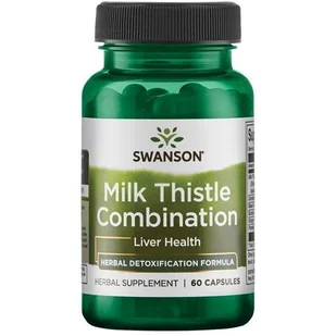 SWANSON Milk Thistle Combination (Ostropest plamisty) - (60 kap) FF35-99905 - Suplementy naturalne - miniaturka - grafika 2