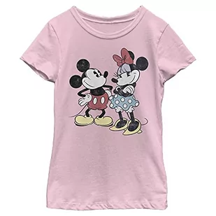 Disney Mickey Minnie Retro koszulka dziewczęca (1 opakowanie), Jasnoróżowy, XL - Koszulki dla dziewczynek - miniaturka - grafika 1