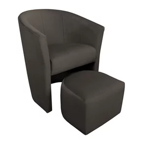 ATOS Fotel CLUB z podnóżkiem MG05 brąz - Fotele - miniaturka - grafika 1
