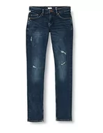 Spodenki męskie - Q/S by s.Oliver Męskie spodnie jeansowe długie, niebiesko-zielone, W30 / L32, Niebieski zielony, 30W / 32L - miniaturka - grafika 1