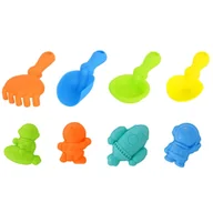 Zabawki do piasku - zestaw łopatek i foremek do piasku Kosmos - miniaturka - grafika 1