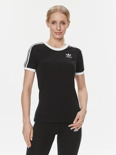 adidas T-Shirt adicolor Classics 3-Stripes GN2900 Czarny Regular Fit - Koszulki i topy damskie - miniaturka - grafika 1
