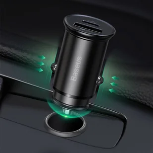 Baseus Baseus PPS inteligentna ładowarka samochodowa USB / USB Typ C 30 W Quick Charge 4.0 QC4+ Power Delivery 3.0 VOOC SCP AFC MTKPE srebrny (CCYS-C0S) hurtel-60586-0 - Ładowarki samochodowe - miniaturka - grafika 32