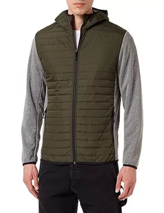 JACK & JONES Męska kurtka pikowana lekka, Rosin/Szczegóły: szary melanżowy rękaw, L - Kurtki męskie - miniaturka - grafika 1