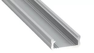 Profil aluminiowy srebrny typ "D" 2m + klosz mleczny EKPR0088 Eko-light - Akcesoria do oświetlenia - miniaturka - grafika 1