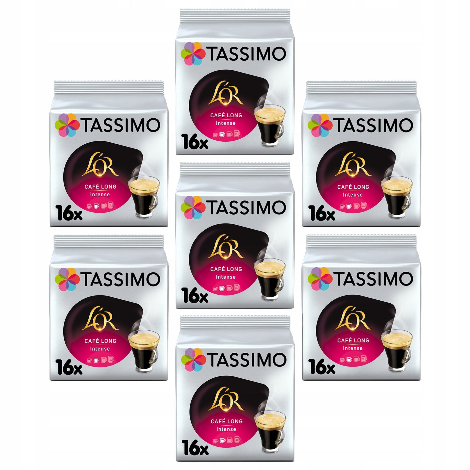 Kapsułki Tassimo L'or Cafe Long Intense, kawa espresso 6+1 Gratis!
