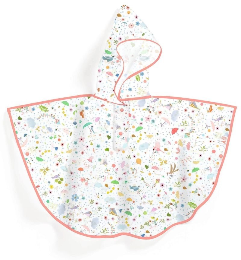 Transparentna pelerynka przeciwdeszczowa dla dzieci WIOSNA Djeco