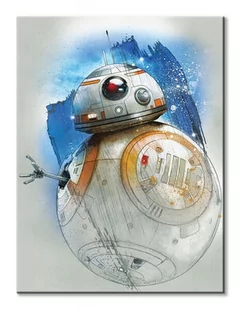 Pyramid Posters Star Wars: The Last Jedi (BB-8 Brushstroke) - obraz na płótnie 60x80 WDC100190 - Obrazy i zdjęcia na płótnie - miniaturka - grafika 1