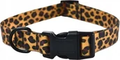 Obroże dla psów - Barry King Wodoodporna obroża dla psa, PVC, panterka, 2,5x45-70cm - miniaturka - grafika 1