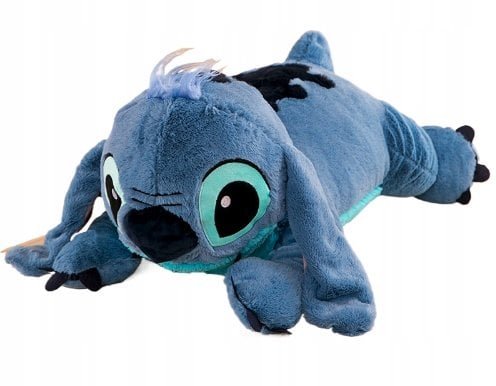 DUŻY STITCH STICZ MASKOTKA PRZYTULANKA LILO PLUSZAK PUFA NIEBIESKI 80CM