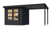 Altany ogrodowe - KARIBU dom hybrydowy JUPITER C (93431) antracyt / antracyt - miniaturka - grafika 1