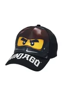 Czapki dla dzieci - Lego czapka z daszkiem bawełniana dziecięca kolor czarny z nadrukiem - miniaturka - grafika 1