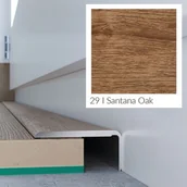 Listwy przypodłogowe - Arbiton Profil podłogowy CS25 zakończeniowy dąb santana 1,2 m - miniaturka - grafika 1