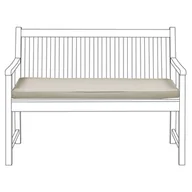 Ławki ogrodowe - Beliani Poduszka na ławkę ogrodową 112 x 54 cm beżowa VIVARA - miniaturka - grafika 1