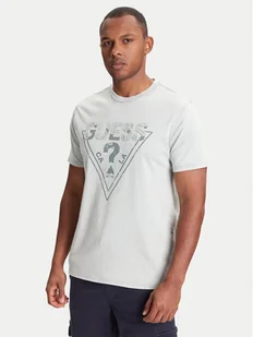 Guess T-Shirt M5YI42 KBW41 Zielony Regular Fit - Koszulki męskie - miniaturka - grafika 1