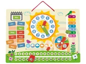 Zabawki kreatywne - Playtive Drewniana tablica magnetyczna lub laptop (Zegar magnetyczny) - miniaturka - grafika 1