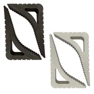 Akcesoria do drzwi - Blokada - stoper do drzwi i okien STOPPER - komplet 2 szt. brązowe - miniaturka - grafika 1