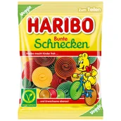 Żelki - Haribo Bunte Schnecken Vege Żelki 160 g - miniaturka - grafika 1