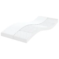 Materace - vidaXL Materac piankowy, biały, 90x220 cm, 7-strefowy, twardość 20 ILD - miniaturka - grafika 1