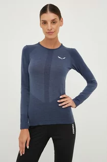 Bielizna sportowa damska - Salewa longsleeve funkcyjny Zebru - grafika 1