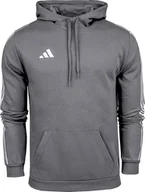 Bluzy męskie - Adidas Bluza męska adidas Tiro 23 League Sweat Hoodie szara HZ3021 S - miniaturka - grafika 1