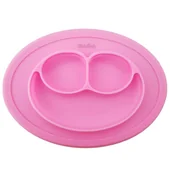 Miseczki i talerzyki dla dzieci - Talerz Silikonowy, Mata Do Jedzenia Do Blw  Róż - miniaturka - grafika 1