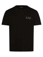 Koszulki męskie - EA7 Emporio Armani - T-shirt męski, czarny - miniaturka - grafika 1