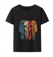Koszulki męskie - KOSZULKA Z NADRUKIEM MĘSKA ŚMIESZNA T-SHIRT GAMER PAD PLAYSTATION #6 - miniaturka - grafika 1