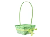 Wielkanoc - Koszyk wielkanocny z kokardką zielony - 20 x 38 cm - 1 szt. - miniaturka - grafika 1