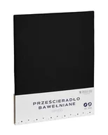 Prześcieradła - Prześcieradło 160 x 200 Baw bez Gumki Simply Czarn - miniaturka - grafika 1