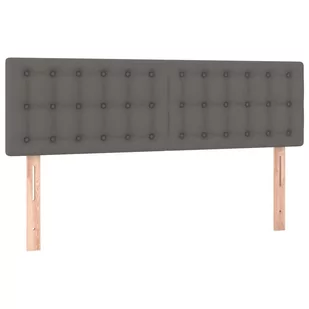 Lumarko Zagłówki do łóżka, 2 szt, szare, 72x5x78/88 cm, sztuczna skóra! - Inne meble do sypialni - miniaturka - grafika 3
