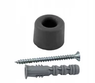 Akcesoria do drzwi - Odbojnik gumowy czarny Ø40 x 25 mm ANDPOL - miniaturka - grafika 1