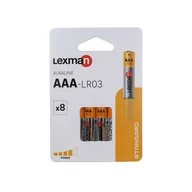 Baterie i akcesoria - Bateria alkaliczna LR03/AAA 8 SZT. LEXMAN - miniaturka - grafika 1