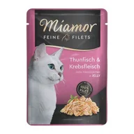 Mokra karma dla kotów - Miamor Feine Filets w galarecie Tuńczyk i rak 24x100 g - miniaturka - grafika 1