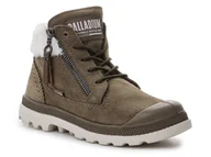 Buty dla dziewczynek - Buty dziecięce Palladium Moscow Lite K Dark Olive 56492-307-M - miniaturka - grafika 1