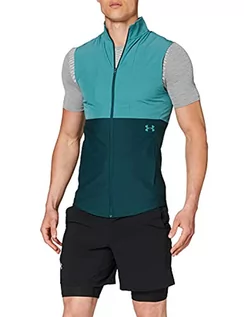 Kamizelki męskie - Under Armour Vanish Hybrid Vest męska bluza z zamkiem błyskawicznym, niebieski, s - grafika 1