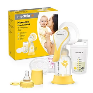 Medela Harmony Essentials Pack – zestaw z pompką mleczną Harmony, maską na klatkę piersiową PersonalFit Flex, smoczkiem, workami na mleko matki i wkładami do karmienia – idealny w podróży - Laktatory - miniaturka - grafika 1