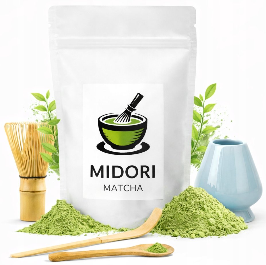 Zestaw Matcha Tradycyjna 50g 4 Akcesoria zestaw prezentowy Midori