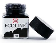Farby i media malarskie - Ecoline Ecoline Liquid Watercolour 30 ml Black - miniaturka - grafika 1