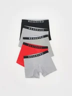 Skarpetki dla dzieci - Reserved - Bawełniane bokserki 5 pack - ciemnoszary - miniaturka - grafika 1