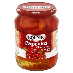 Rolnik Papryka pomidorowa ćwiartki 720 ml - Mieszanki warzywne, sałatki - miniaturka - grafika 1