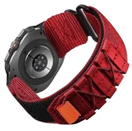Akcesoria do smartwatchy - opaska pasek bransoleta NYLON LINE Samsung Galaxy Watch Ultra 47mm czerwony - miniaturka - grafika 1