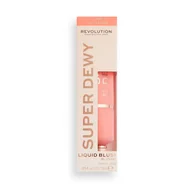Rozświetlacze do twarzy i ciała - MAKE UP REVOLUTION Makeup Revolution Superdewy Liquid Blush Róż w płynie Fake The Flush 15ml - miniaturka - grafika 1
