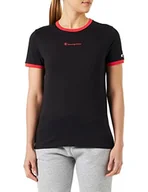 Koszulki i topy damskie - Champion Legacy Heritage Block S/S T-shirt damski, czarny, L - miniaturka - grafika 1