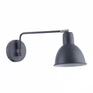 Lampy ścienne - Italux Kinkiet LAMPA ścienna BENITO MB-BR1740801-W1 industrialna OPRAWA metalowa na wysięgniku loft szara MB-BR1740801-W1 - miniaturka - grafika 1